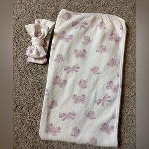 Little Fern Swaddle Set Lilac Butterflies